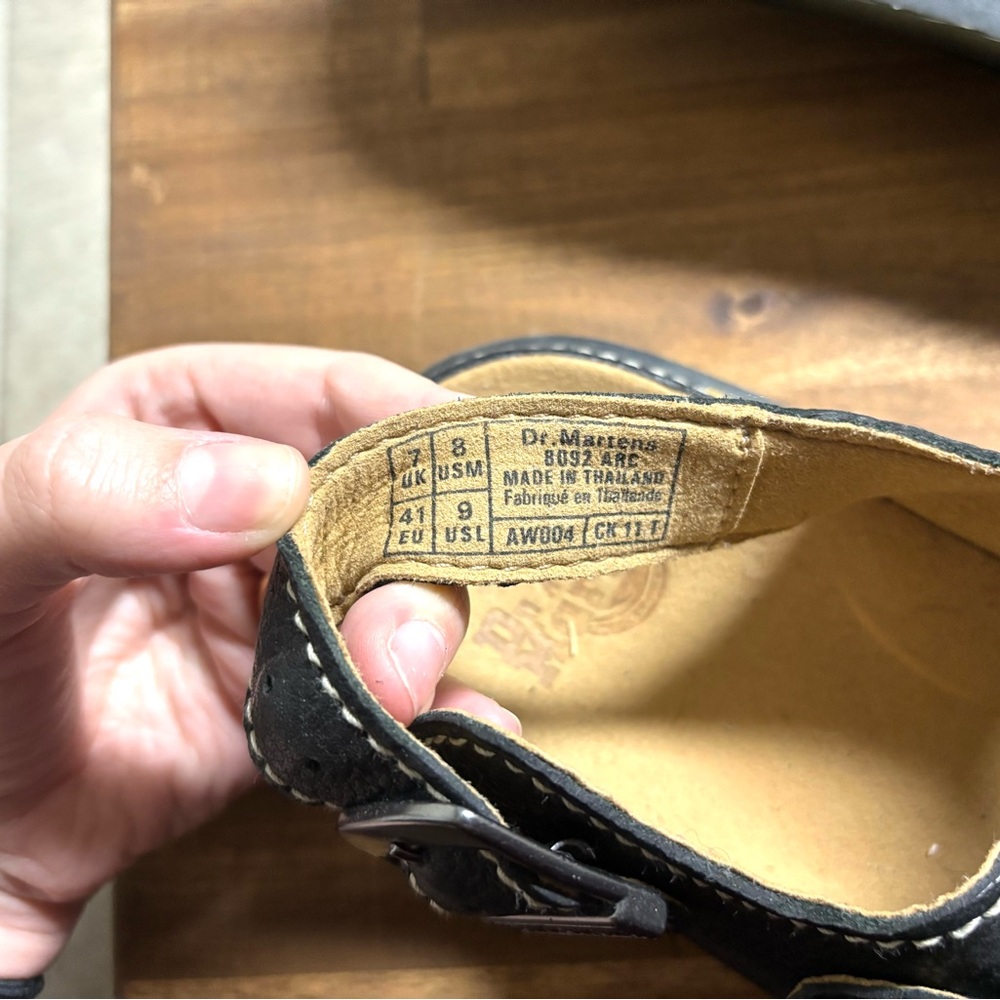 Dr. Martens Black fisherman Leather Buckle Sandals - Picture 4 of 4